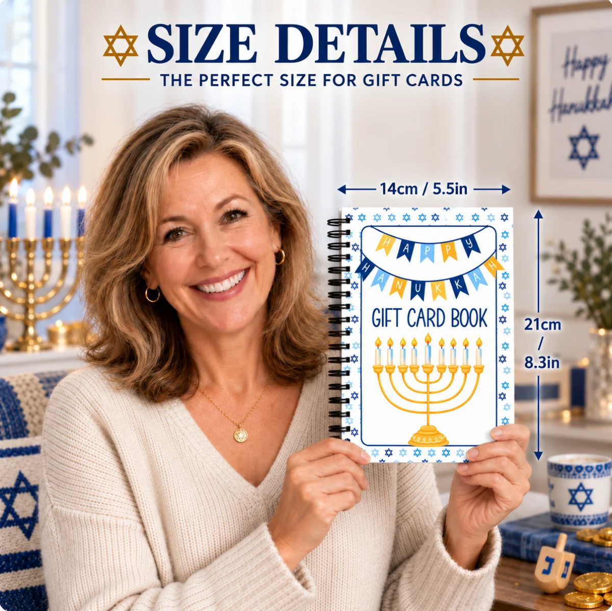 Eight Gifts™ Hanukkah Gift Card Book